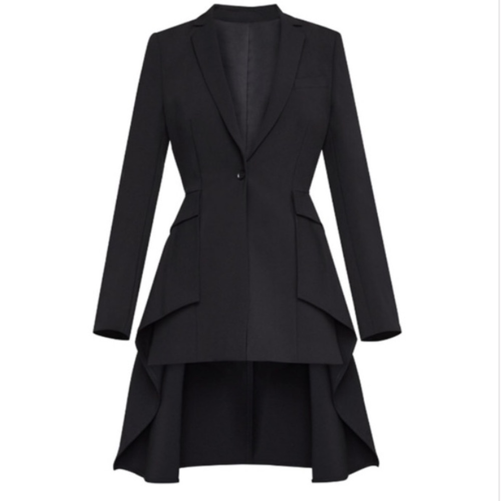 NWT BCBGMAXAZRIA BCBG High-Low Peplum Blazer